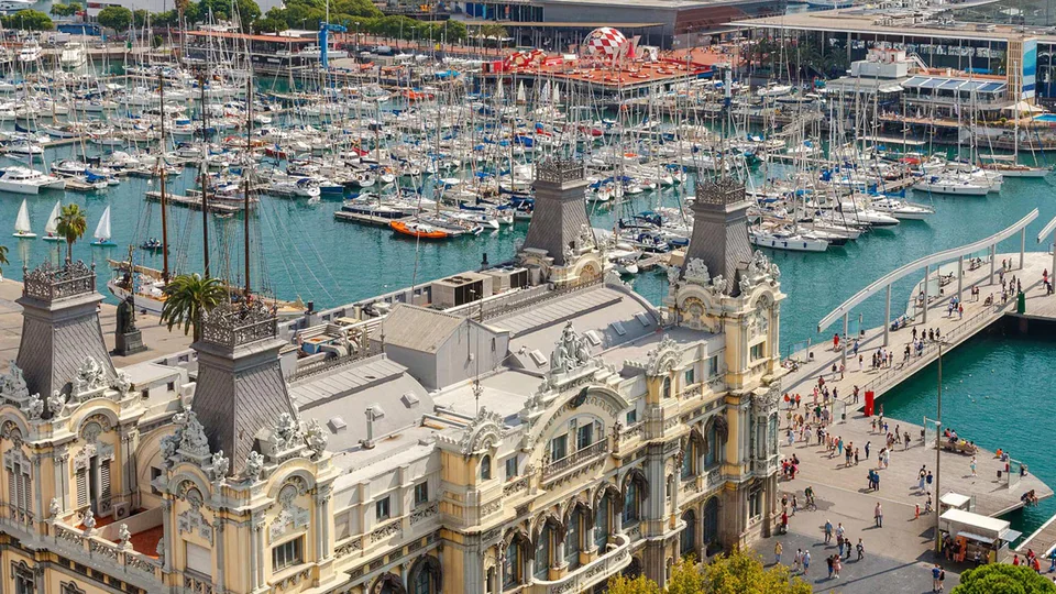 Iepriekšējā Barcelona International Boat Show izstāde Port Vell ostā