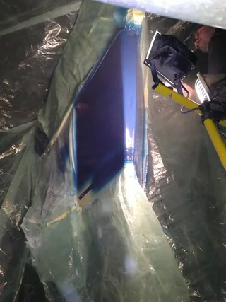 Bow surface during fairing after repair work